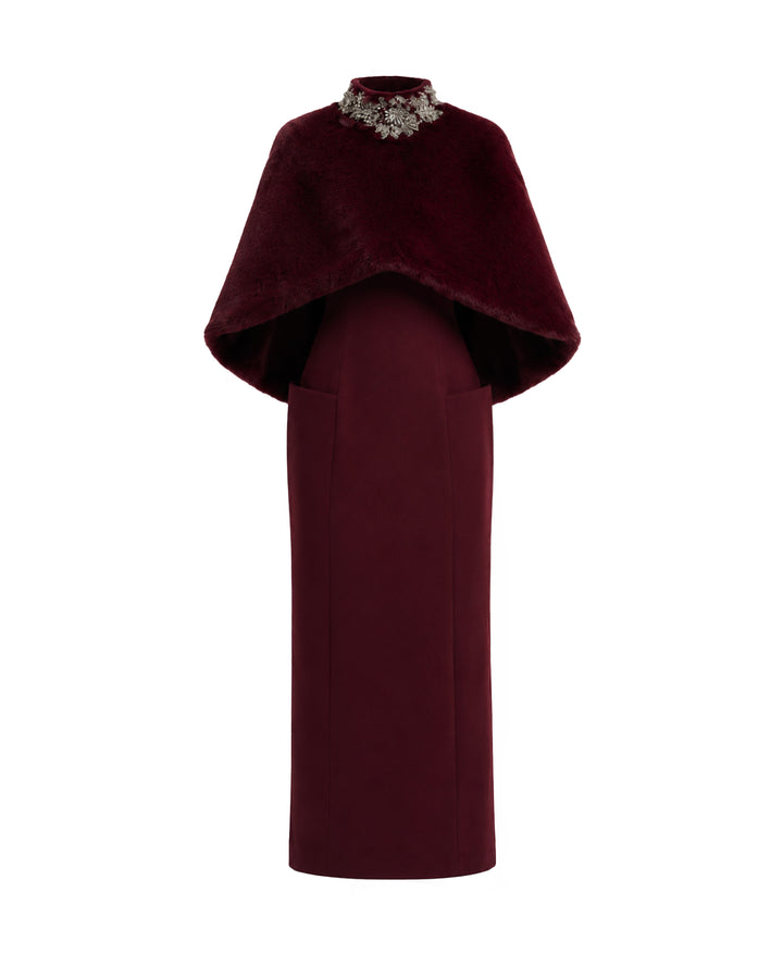 Strapless Midi Dress with Bolero
