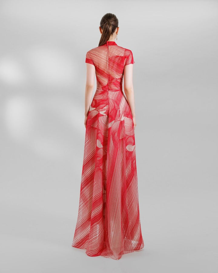 High - Neckline Dress - Gemy Maalouf