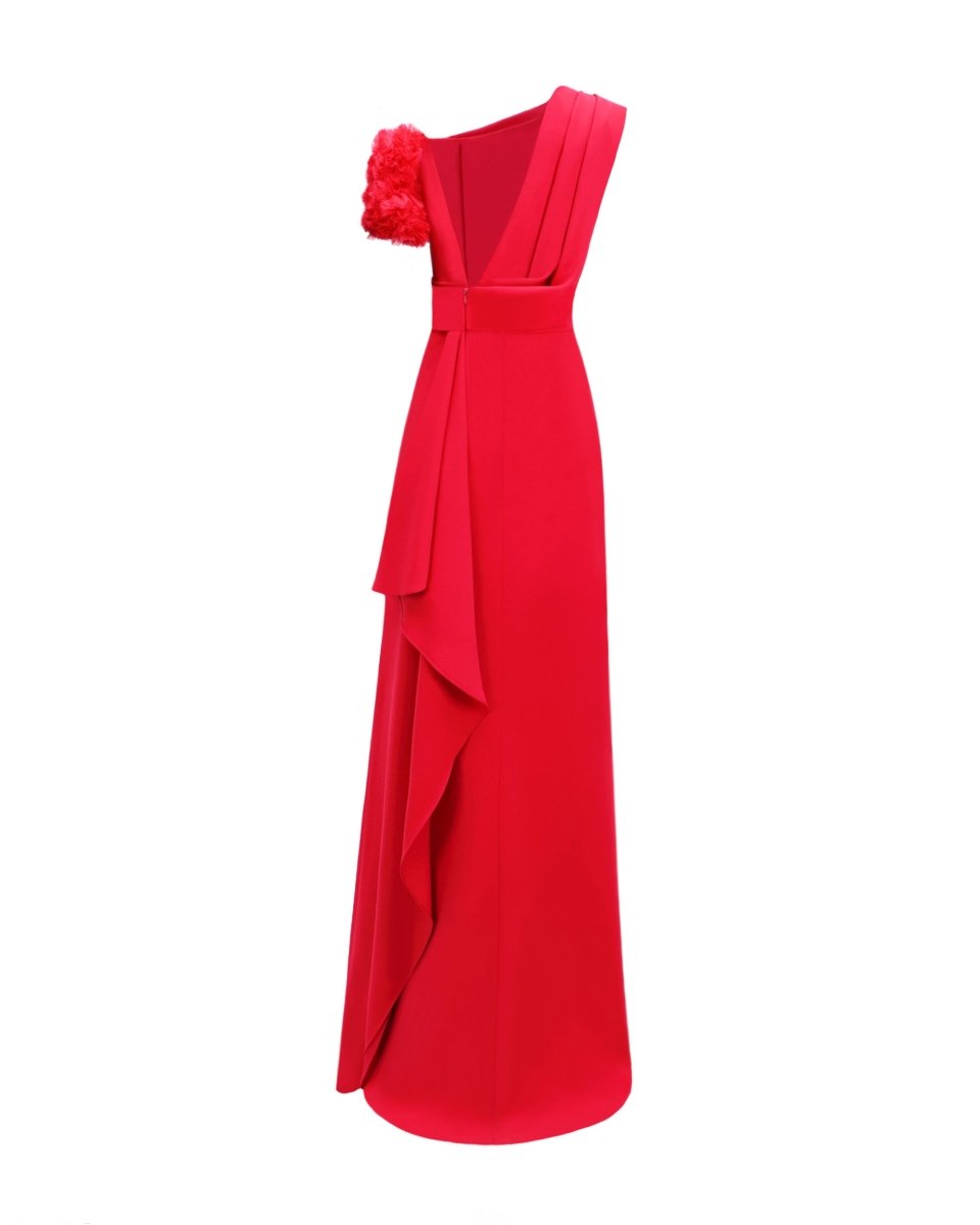 One Shoulder Long Dress - Gemy Maalouf