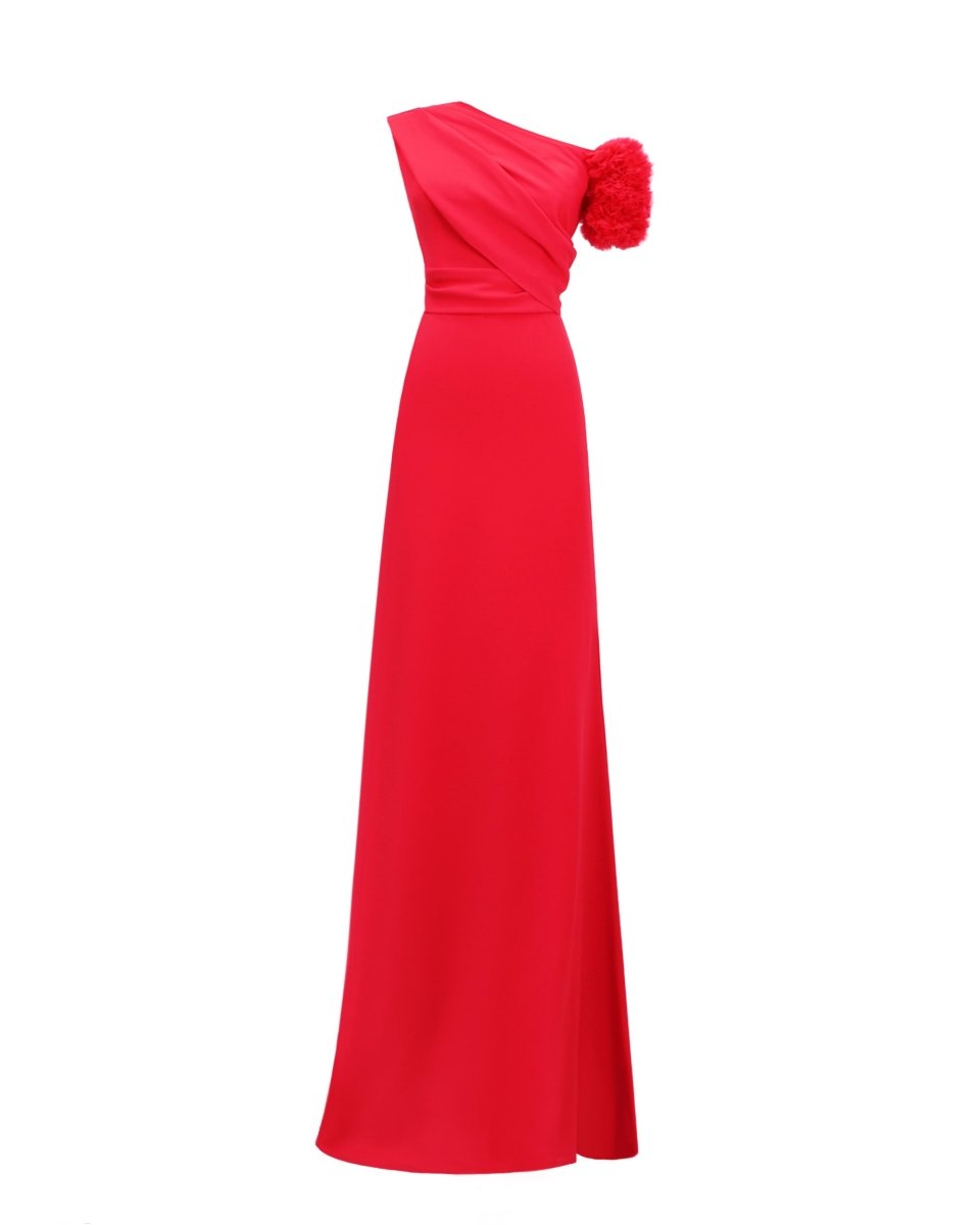 One Shoulder Long Dress - Gemy Maalouf