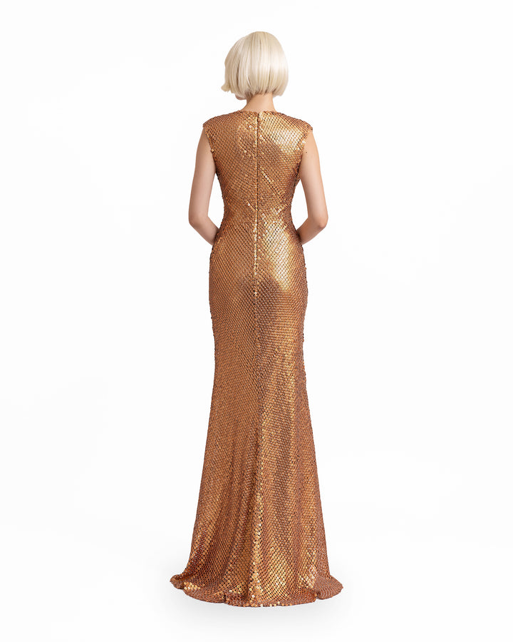 Cowl-Neckline Dress