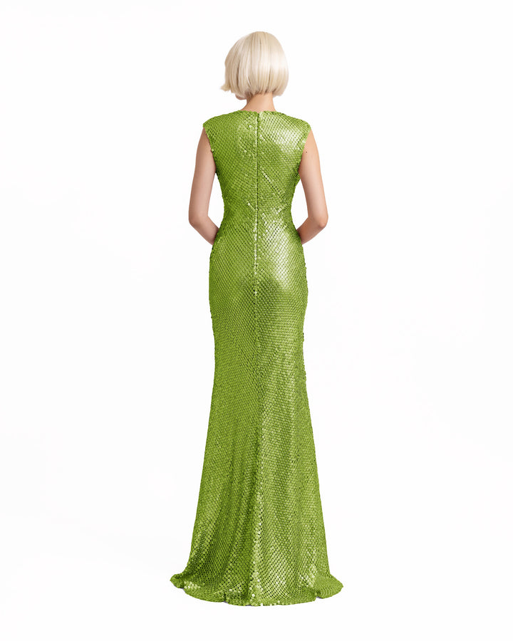 Cowl-Neckline Dress
