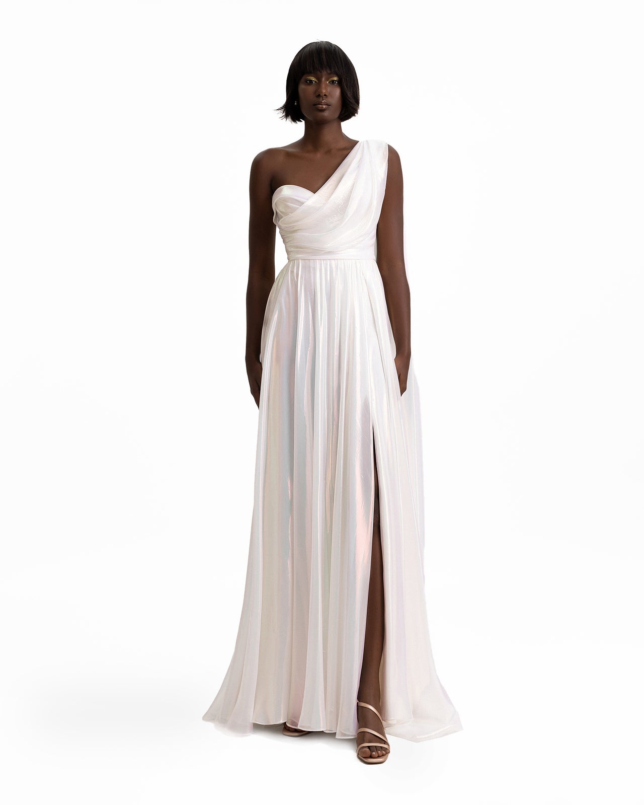 Gemy Maalouf | Evening Dresses | One-Shoulder Draped Chiffon Dress Gemy Maalouf | Evening Dresses | One-Shoulder Draped Chiffon Dress