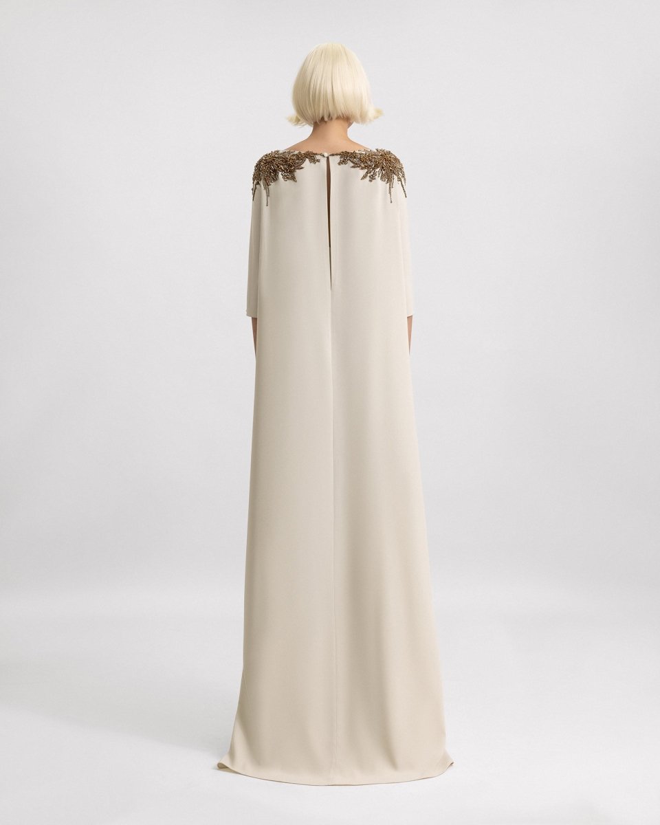 Three - Quarter Sleeves Dress - Gemy Maalouf