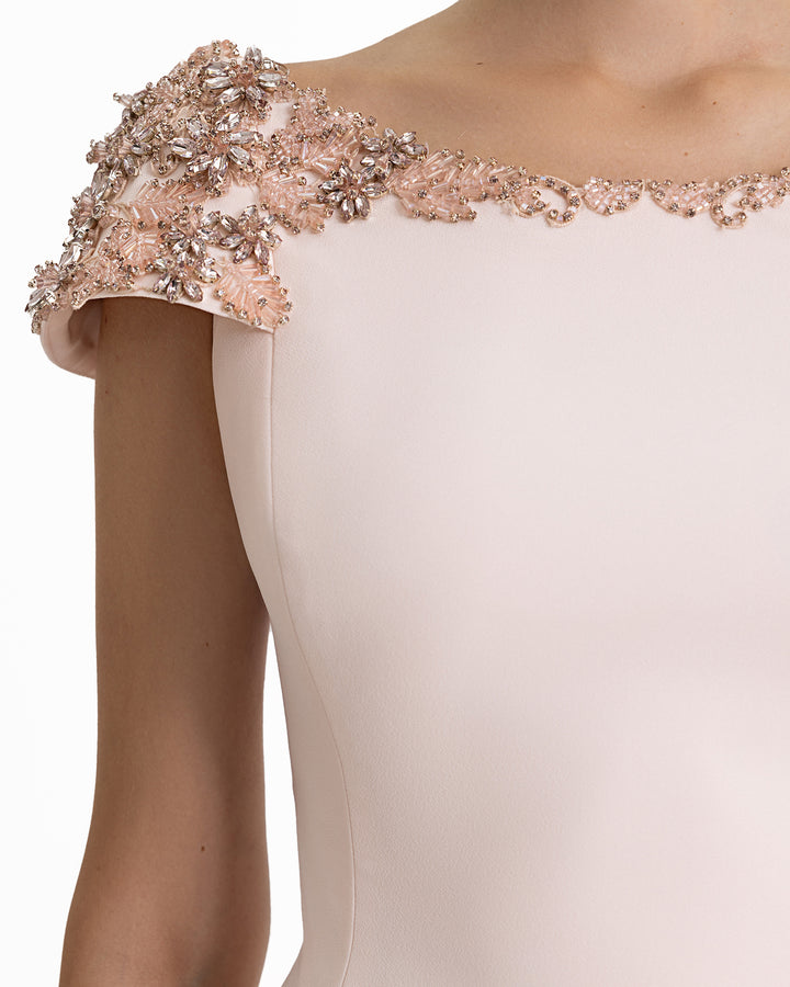 Beaded Shoulder Dress