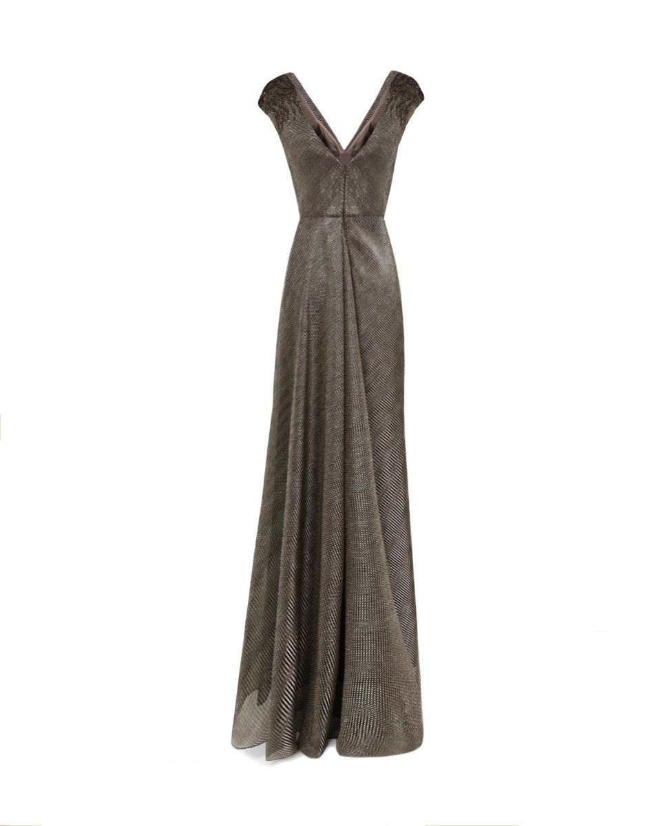 Draped Cowl - Neckline Dress - Gemy Maalouf