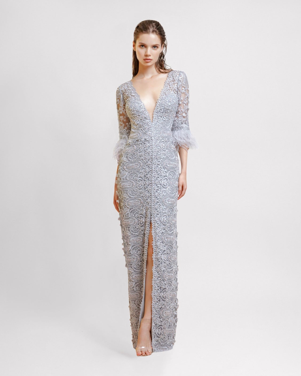 Fitted Embroidered Dress