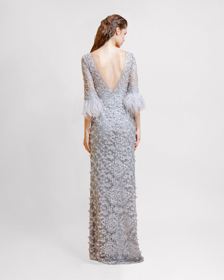 Fitted Embroidered Dress