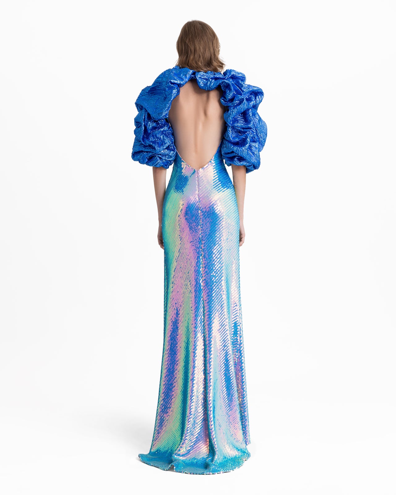 Gemy Maalouf - Gemy Maalouf | Evening Dresses | Low Open-Back Dress With Bolero - Gemy Maalouf - Gemy Maalouf | Evening Dresses | Low Open-Back Dress With Bolero -