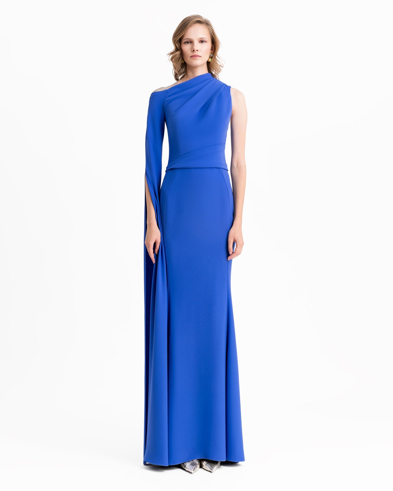 Dress With Floor Length Sleeve