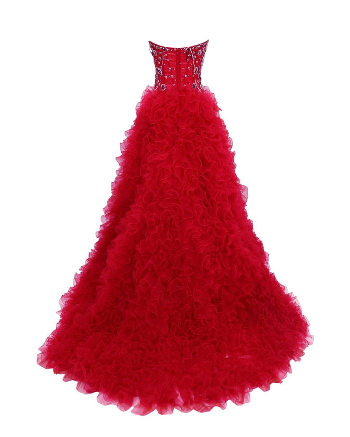 Beaded Strapless Corset Dress - Gemy Maalouf