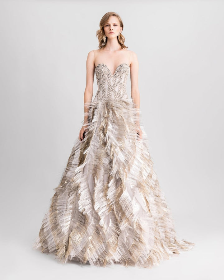 Strapless Gown - Gemy Maalouf