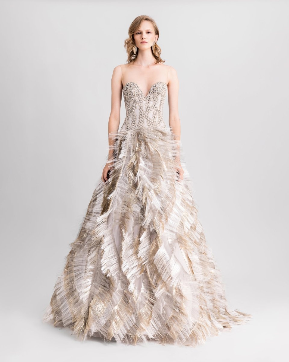 Strapless Gown - Gemy Maalouf
