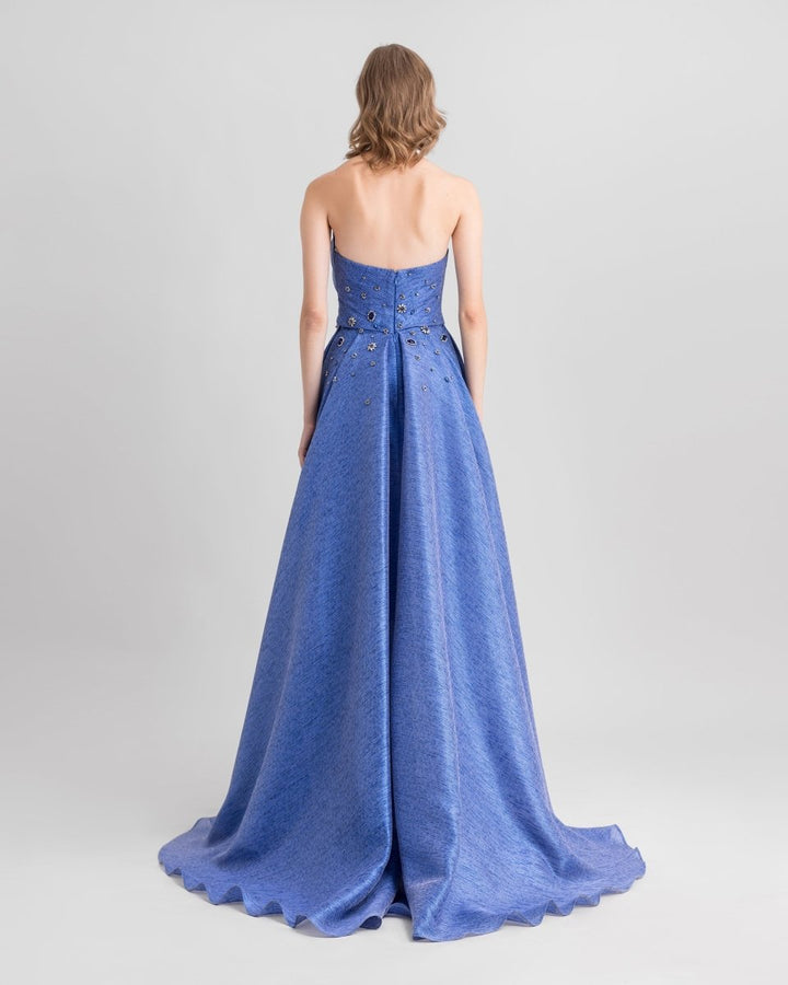 Strapless Princess - Cut Dress With Bolero - Gemy Maalouf
