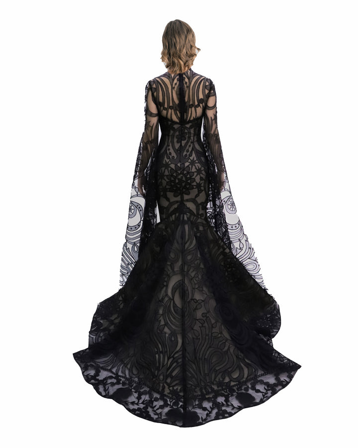 Mermaid Cut Dress With Detachable Top