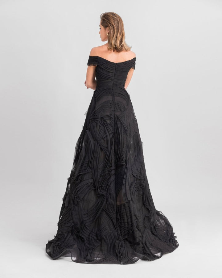 Off - The - shoulders Tulle Gown - Gemy Maalouf