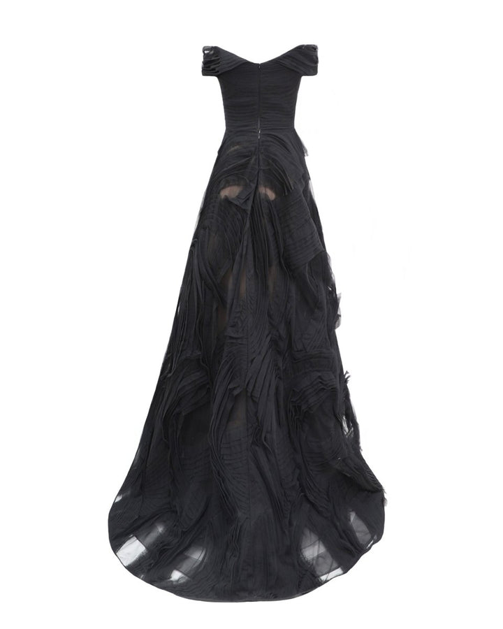 Off - The - shoulders Tulle Gown - Gemy Maalouf