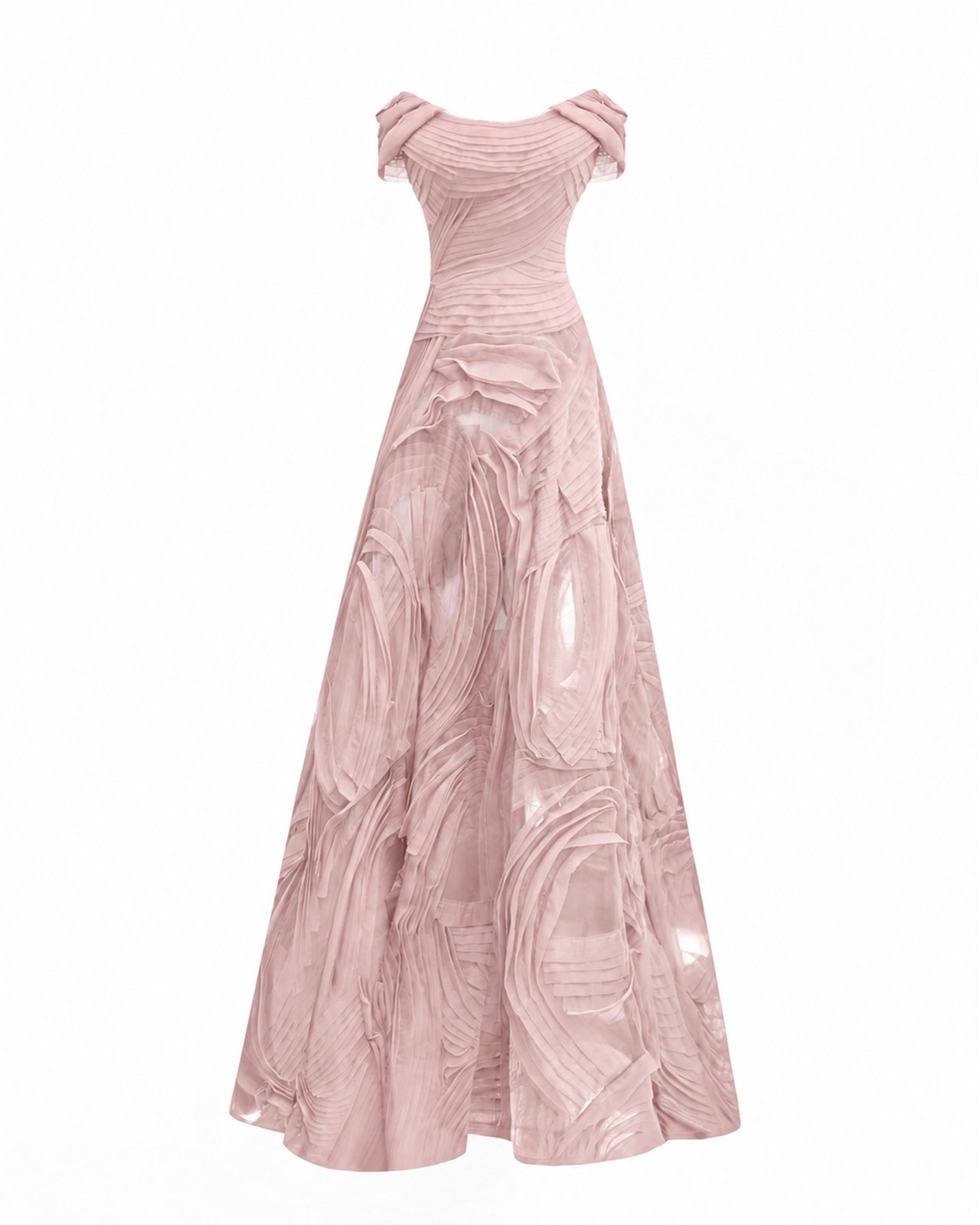Off-The-shoulders Tulle Gown