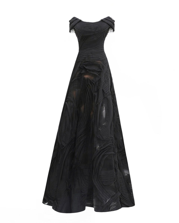 Off - The - shoulders Tulle Gown - Gemy Maalouf