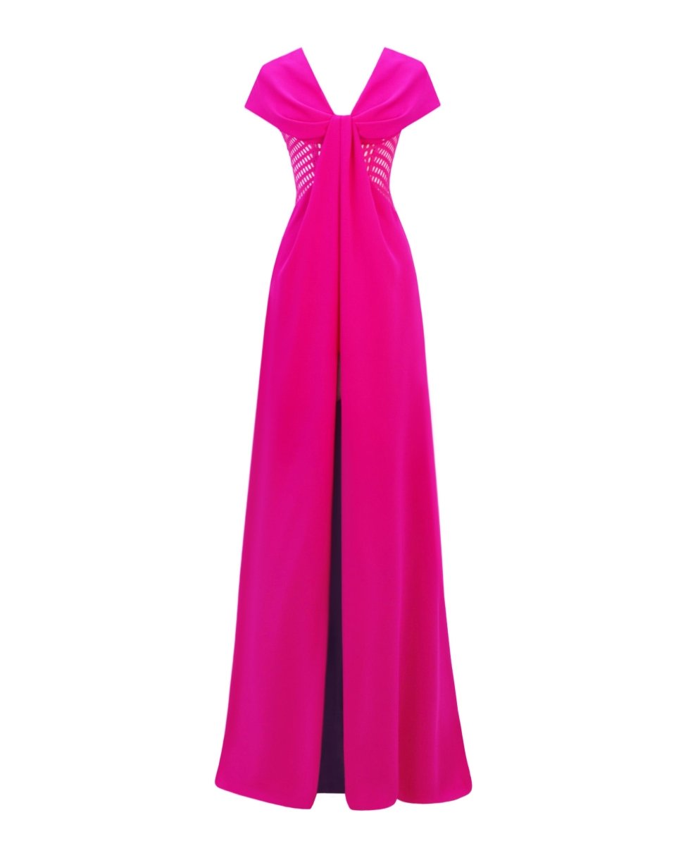 Bow - Like Shoulders Dress - Gemy Maalouf