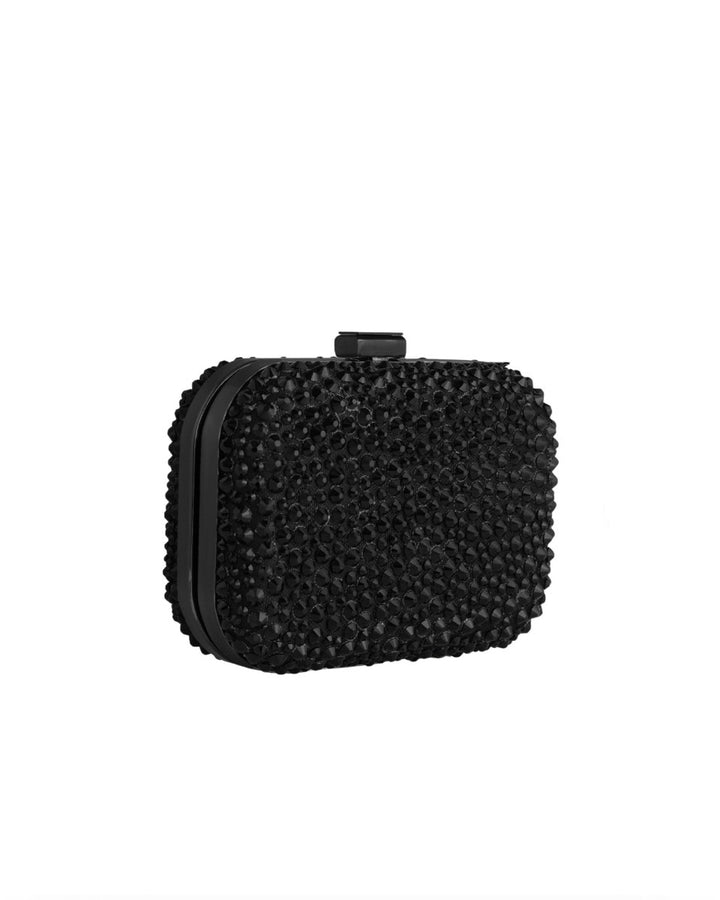 Crystal - Embellished Crepe Clutch - Gemy Maalouf