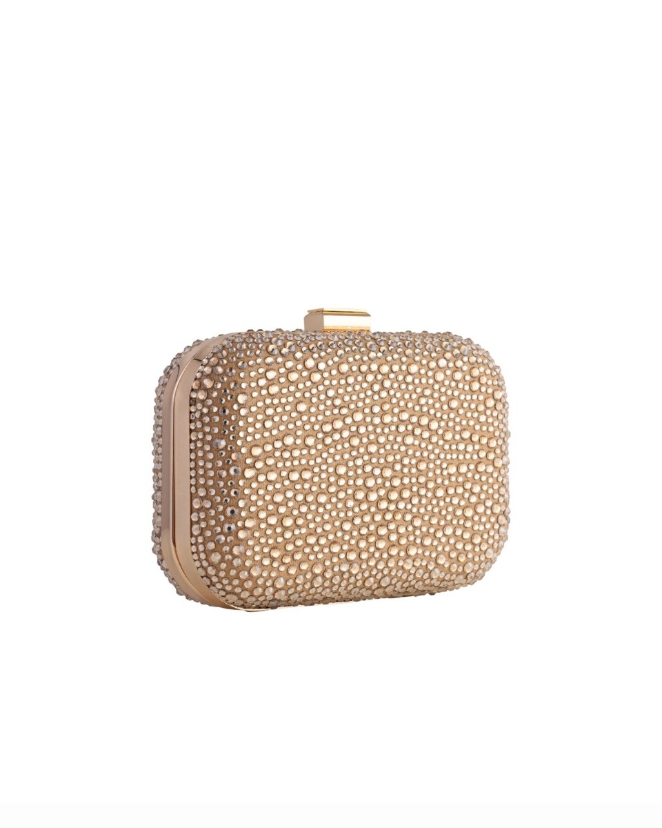 Crystal - Embellished Crepe Clutch - Gemy Maalouf