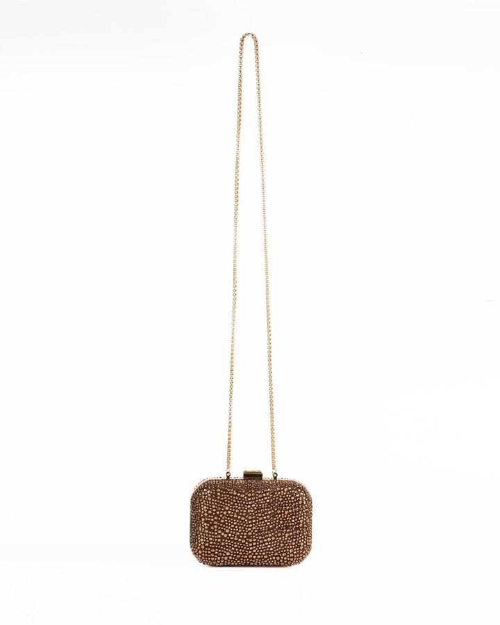 Crystal - Embellished Crepe Clutch - Gemy Maalouf