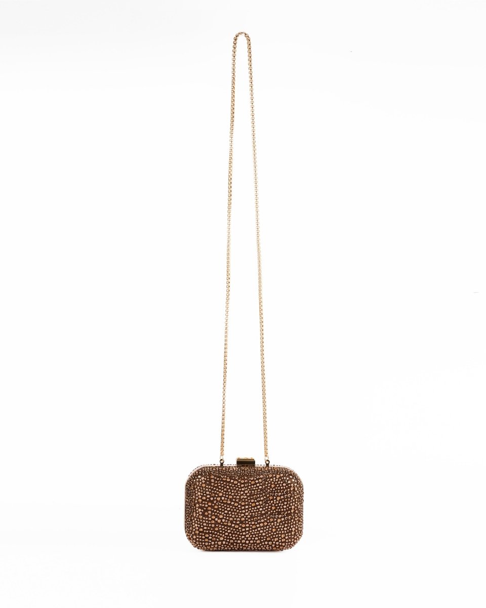 Crystal - Embellished Crepe Clutch - Gemy Maalouf