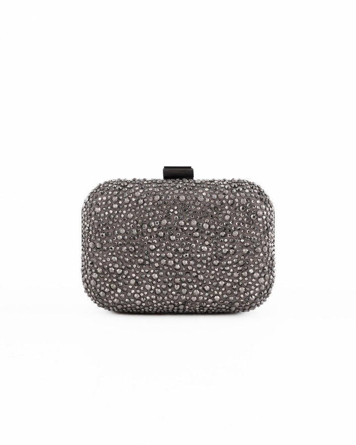 Crystal - Embellished Crepe Clutch - Gemy Maalouf