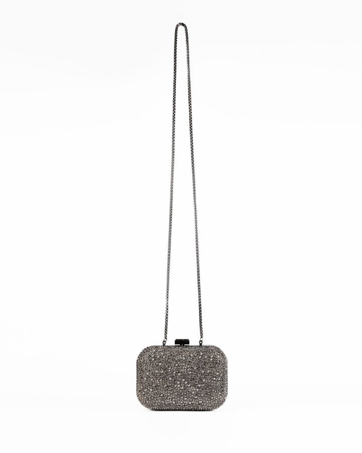 Crystal - Embellished Crepe Clutch - Gemy Maalouf