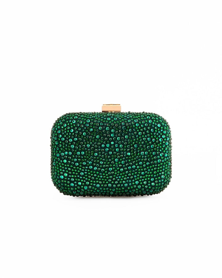 Crystal - Embellished Crepe Clutch - Gemy Maalouf