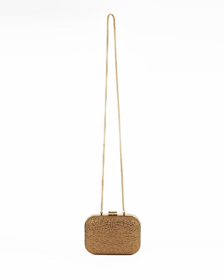 Crystal - Embellished Crepe Clutch - Gemy Maalouf
