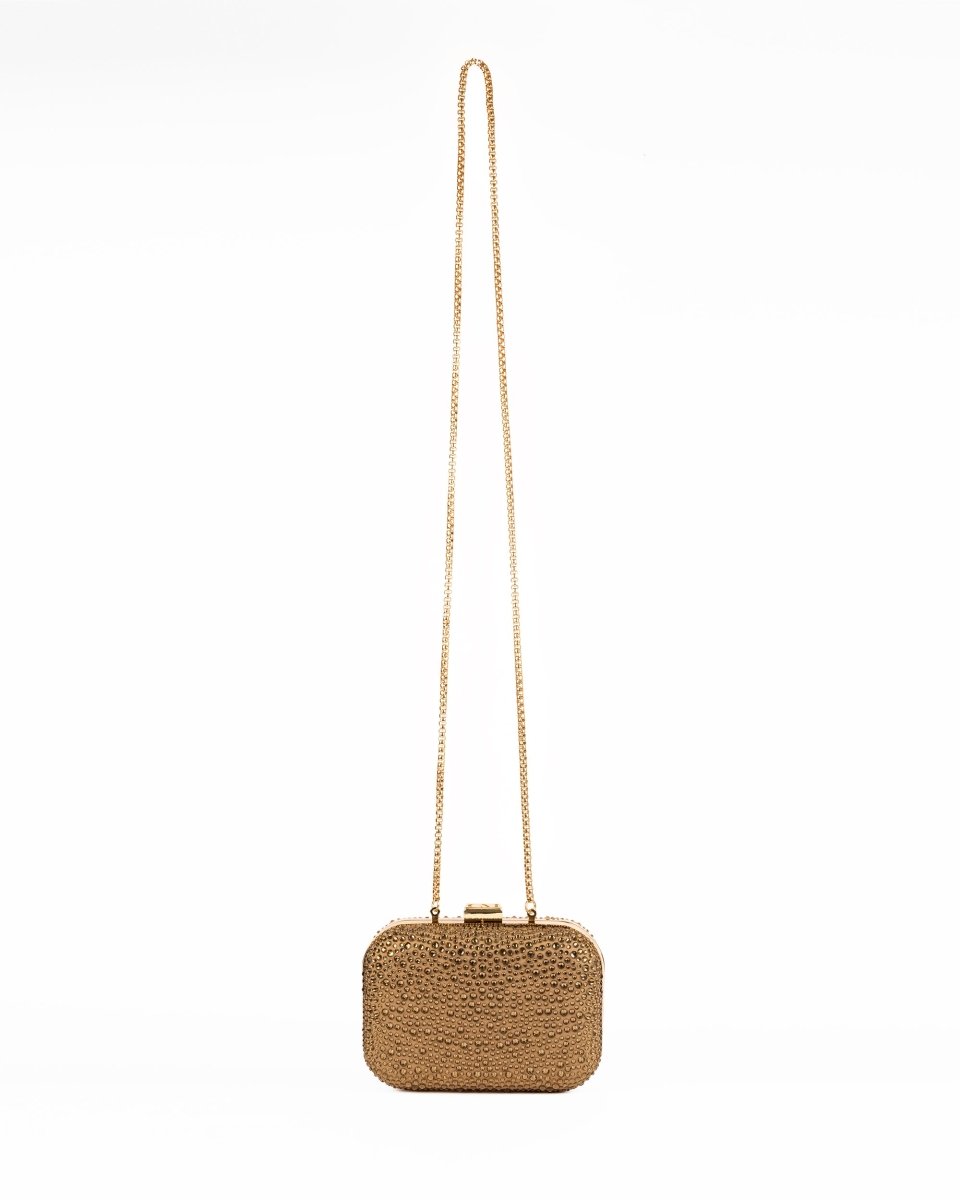 Crystal - Embellished Crepe Clutch - Gemy Maalouf