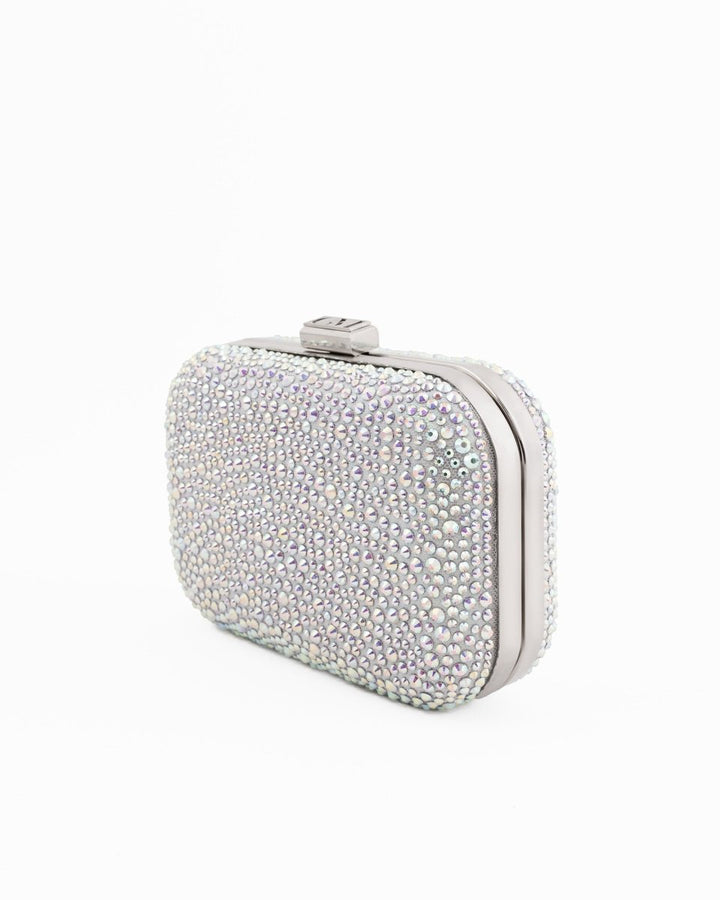 Crystal - Embellished Crepe Clutch - Gemy Maalouf