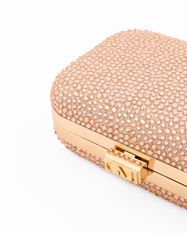 Crystal - Embellished Crepe Clutch - Gemy Maalouf