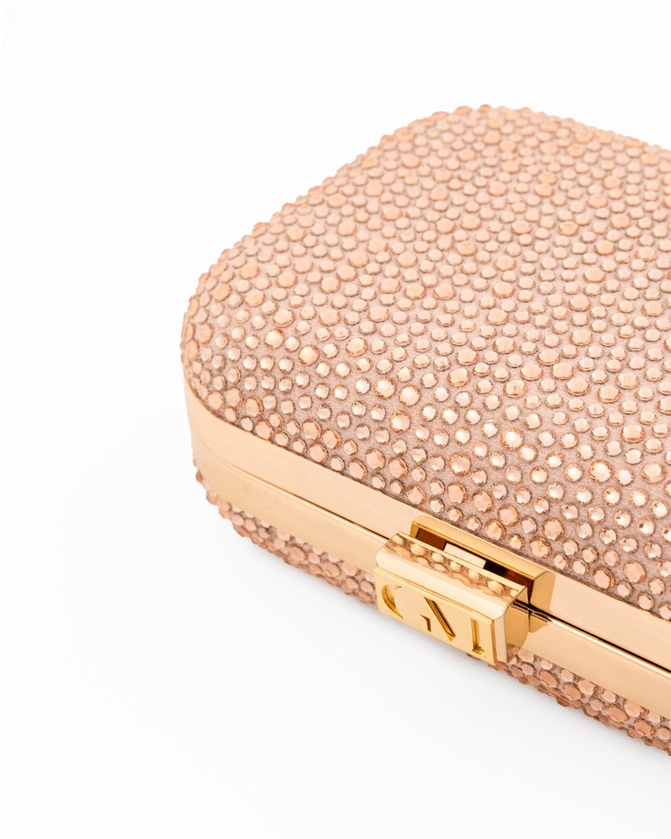 Crystal - Embellished Crepe Clutch - Gemy Maalouf