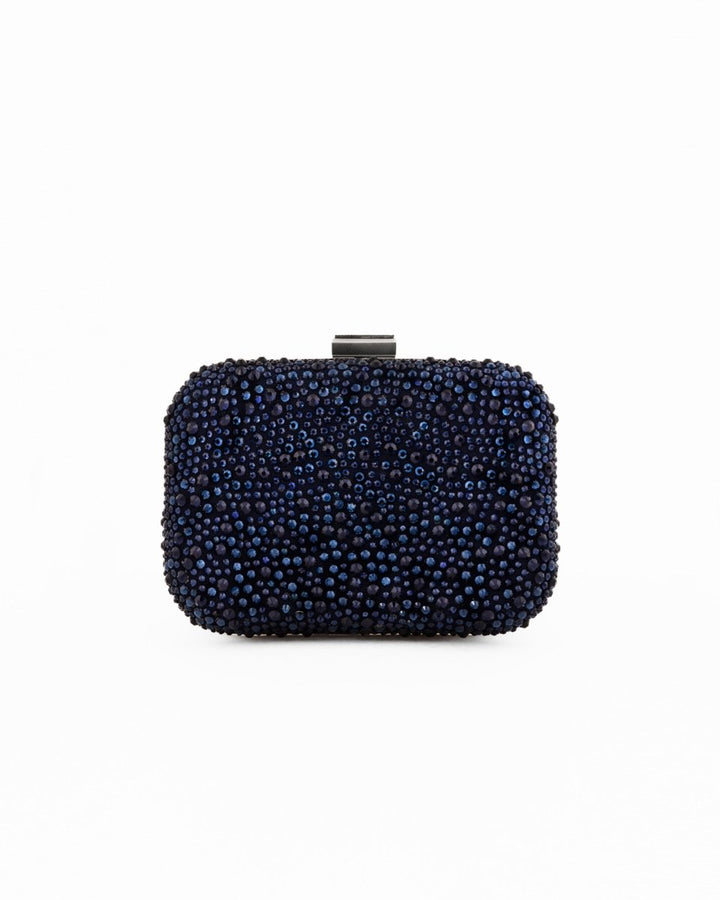 Crystal - Embellished Crepe Clutch - Gemy Maalouf