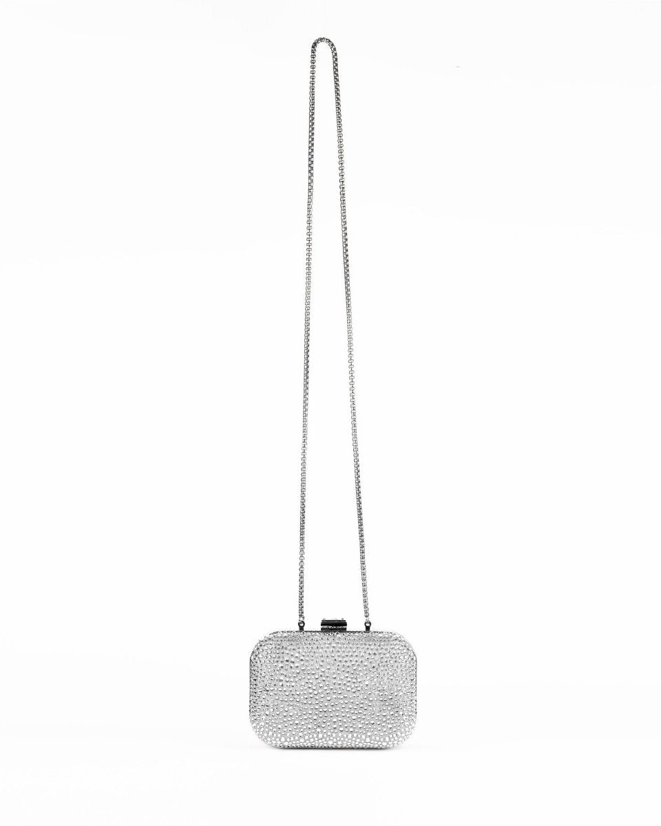 Crystal - Embellished Crepe Clutch - Gemy Maalouf