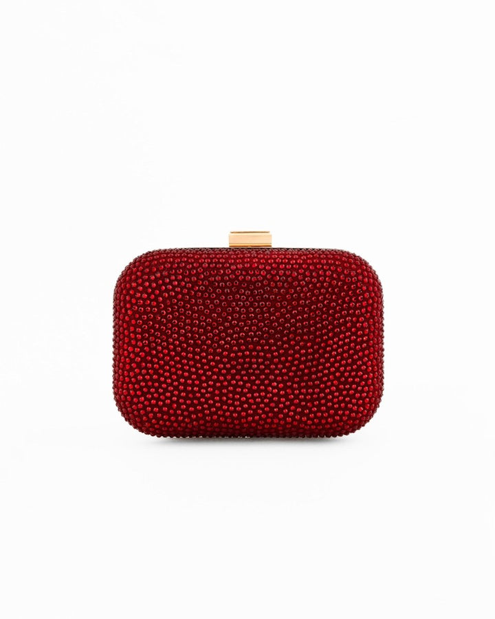 Crystal - Embellished Crepe Clutch - Gemy Maalouf