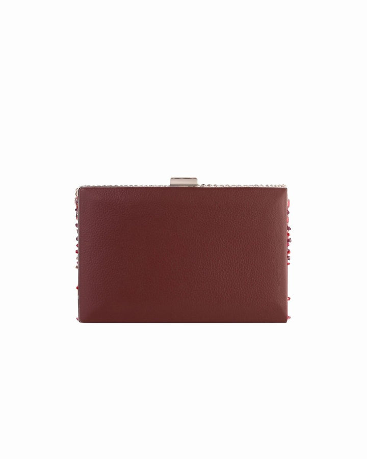 Bejeweled Wine Clutch - Gemy Maalouf
