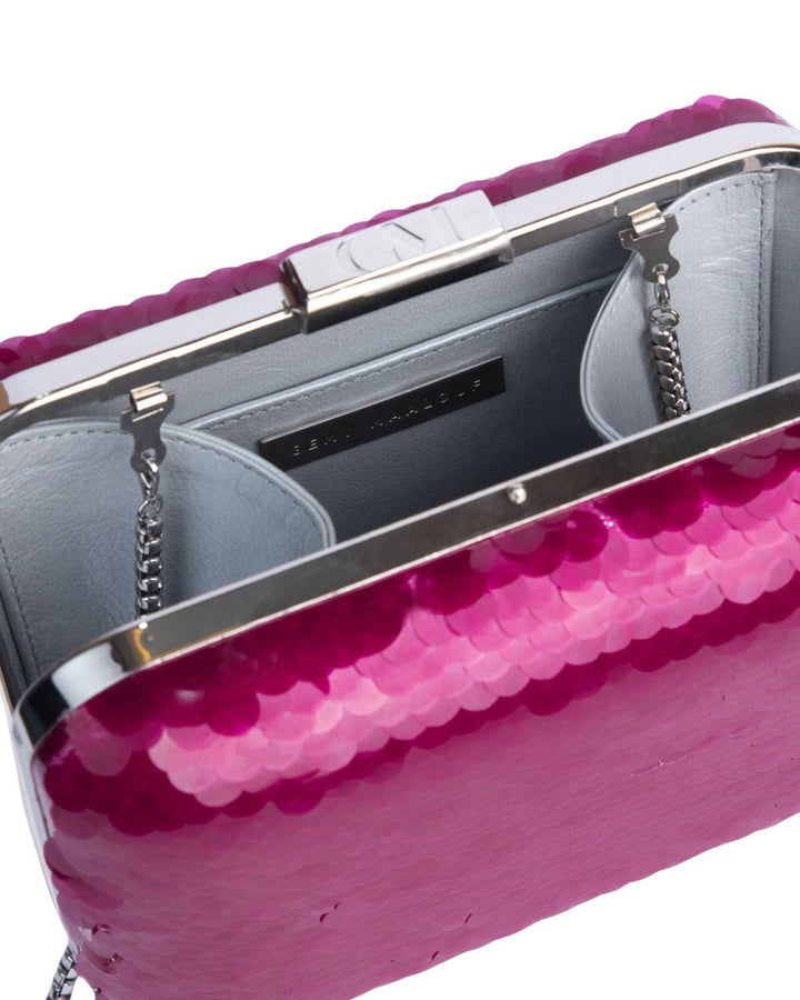 Sequins Fuchsia Clutch - Gemy Maalouf