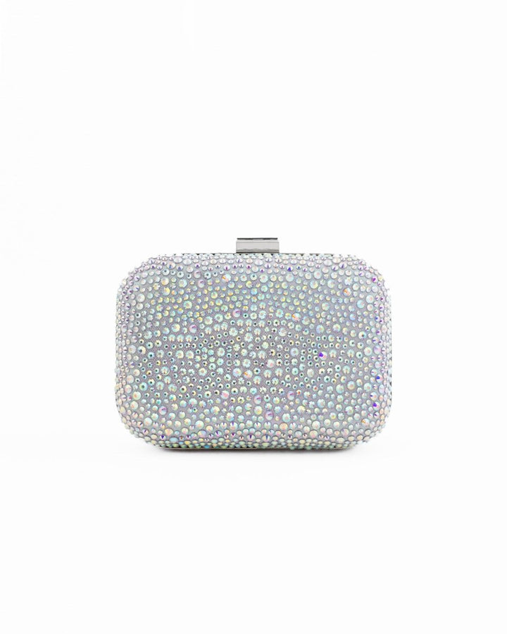 Crystal - Embellished Crepe Clutch - Gemy Maalouf