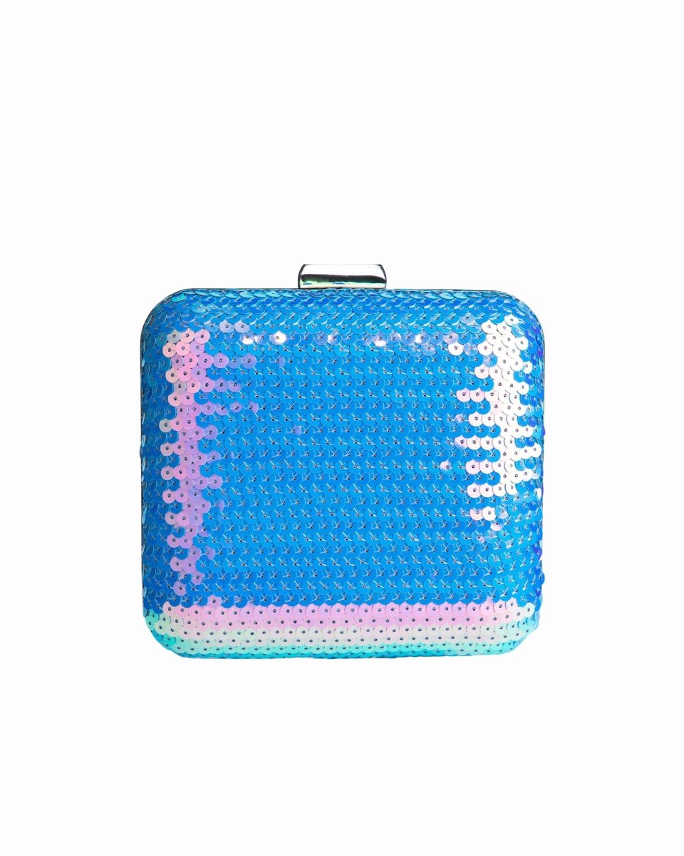 Sequins Aqua Clutch - Gemy Maalouf