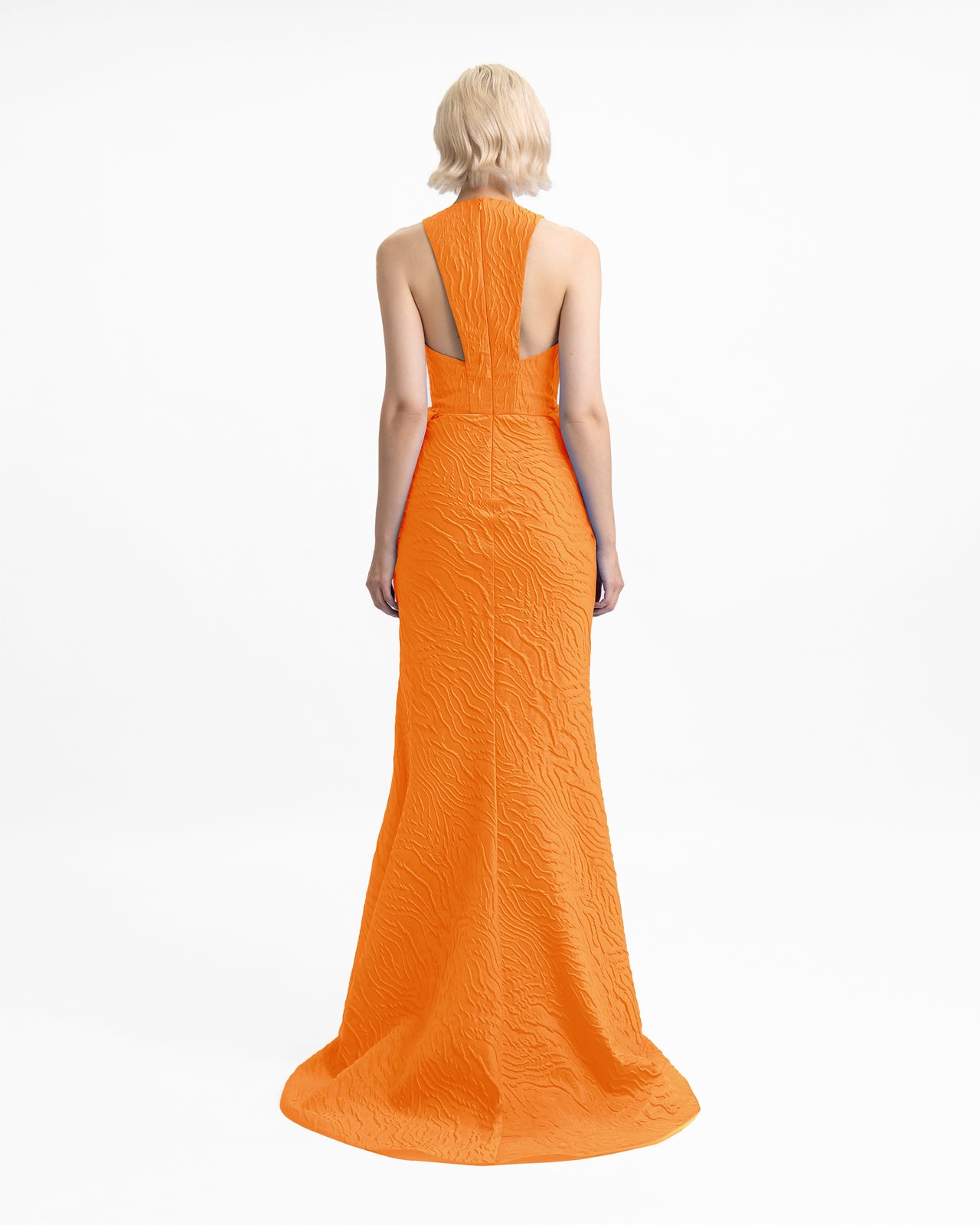 V-Neckline Dress with Draped Waistline