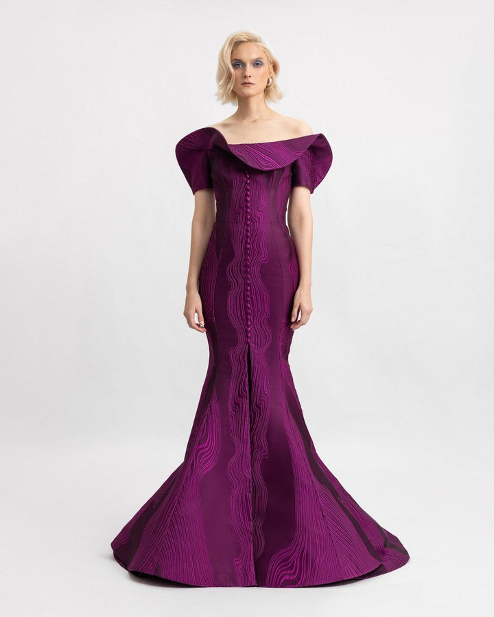 Draped Off - Shoulders Dress - Gemy Maalouf