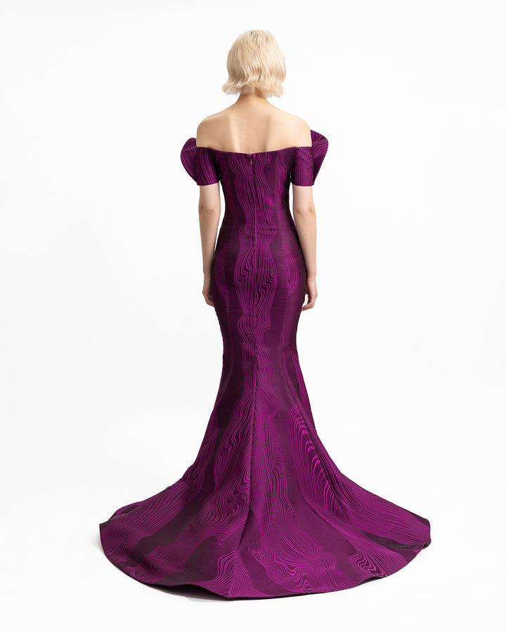 Draped Off-Shoulders Dress