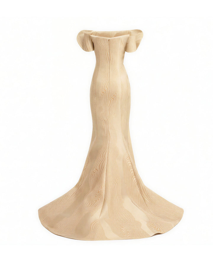 Draped Off-Shoulders Dress