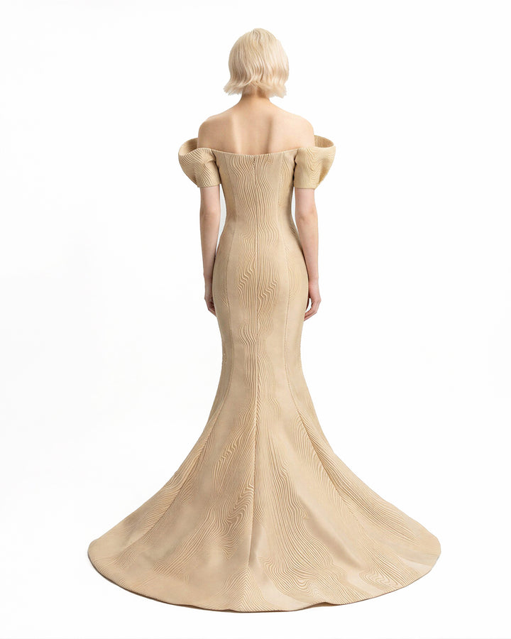 Draped Off-Shoulders Dress