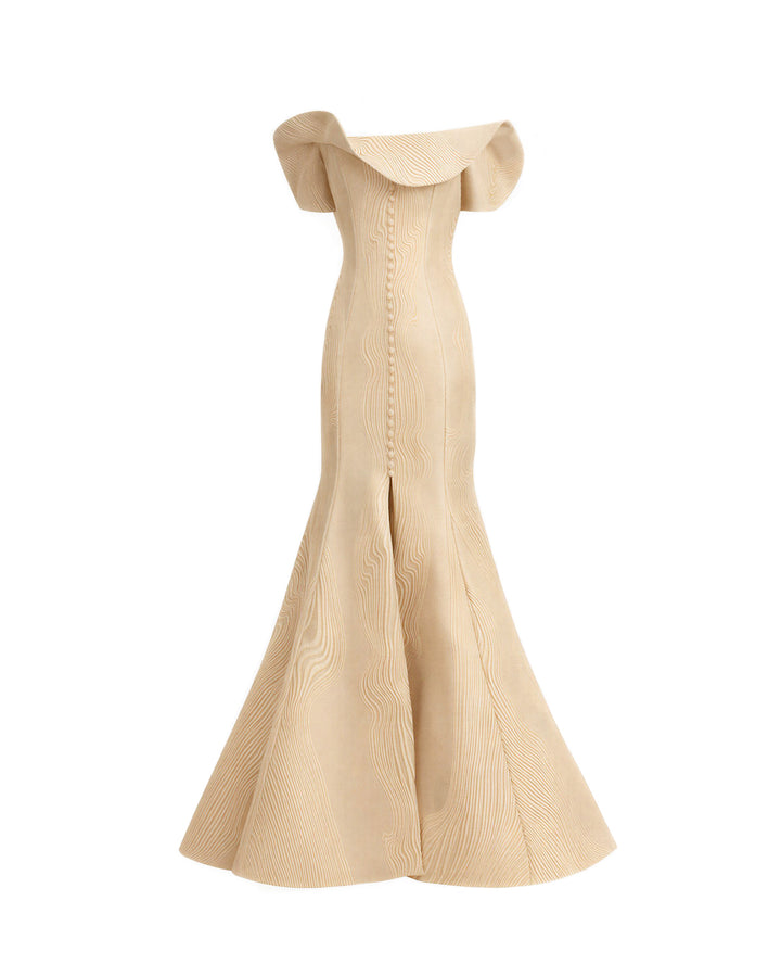 Draped Off-Shoulders Dress