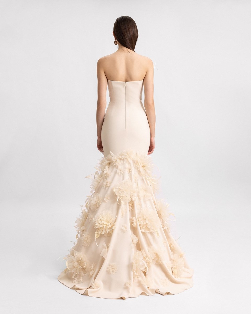 Mermaid - Cut Strapless Dress - Gemy Maalouf